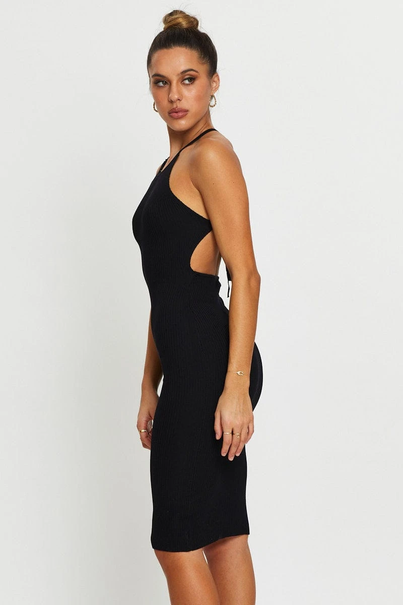 Black Bodycon Dress Knit 6 Black Bodycon Dress Knit - Image 4