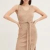 Brown Knit Midi Dress 1 Brown Knit Midi Dress -Midi Dresses Style bodycon dress brown knit midi dress 32965327487169