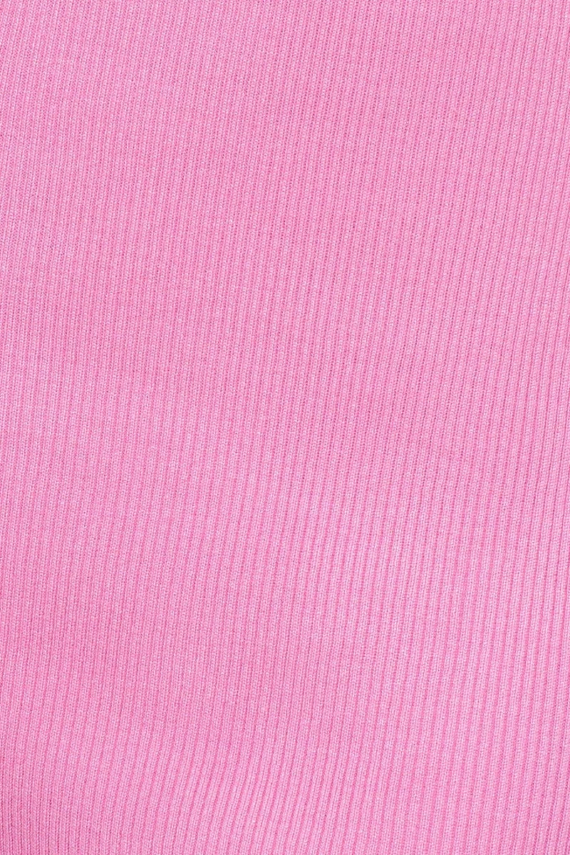 Pink Dress Sleeveless Mini Halter Neck Knit 8 Pink Dress Sleeveless Mini Halter Neck Knit - Image 6