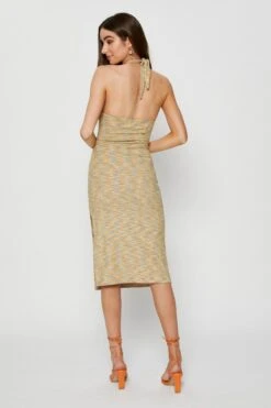 Multi Midi Dress Halter Neck -Midi Dresses Style bodycon dress multi midi dress halter neck 33006721990849