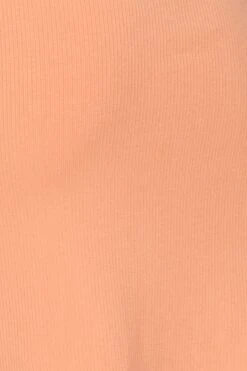 Orange Bodycon Dress Sleeveless Knit -Midi Dresses Style bodycon dress orange bodycon dress sleeveless knit 32965203820737