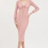 Pink Knit Dress Evening Midi 2 Pink Knit Dress Evening Midi -Midi Dresses Style bodycon dress pink knit dress evening midi 32967424508097