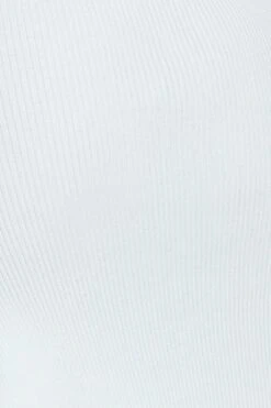 White Midi Dress Square Neck Knit -Midi Dresses Style bodycon dress white midi dress square neck knit 32965212438721