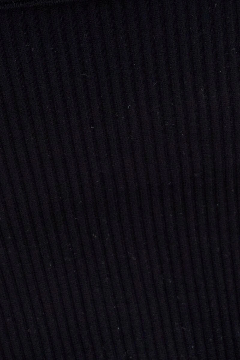 Black Crop Singlet Top Round Neck 8 Black Crop Singlet Top Round Neck - Image 6