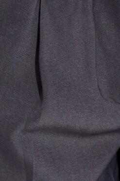 Grey Wide Leg Pants High Rise Cargo Tailored -Midi Dresses Style bt0056x 34cb charcoal 6