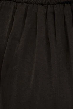 Black Full Length Fluid Pant -Midi Dresses Style bt1480 47nb black 6