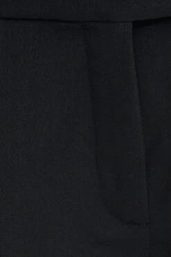 Black Wide Leg Pants Turn Down Waist Low Rise 13 Black Wide Leg Pants Turn Down Waist Low Rise -Midi Dresses Style bt2621 38pb black 6