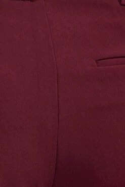 Red Wide Leg Pants Low Rise Cross Over Waistband 13 Red Wide Leg Pants Low Rise Cross Over Waistband -Midi Dresses Style bt2733 34pb burgundy 6