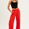 Orange Wide Leg Pants High Rise 2 Orange Wide Leg Pants High Rise -Midi Dresses Style bt2764x 38pb orange 1