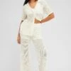 White Knit Pants Wide Leg Crochet 2 White Knit Pants Wide Leg Crochet -Midi Dresses Style bt3491x 45pb white 1