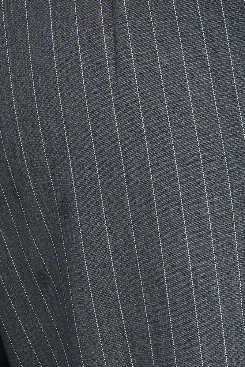 Grey Stripe Wide Leg Pants High Rise 9 Grey Stripe Wide Leg Pants High Rise - Image 7