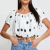 Polka Dot Crop Top -Midi Dresses Style cami polka dot crop top 32967603388609