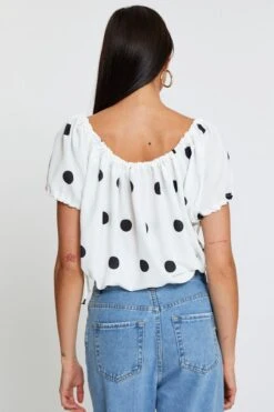 Polka Dot Crop Top -Midi Dresses Style cami polka dot crop top 32967603519681