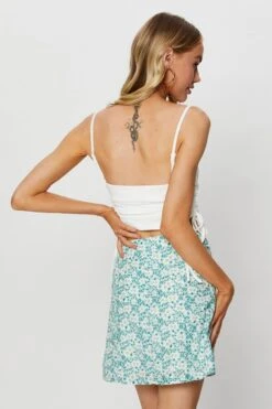 White Crop Top Cowl Neck -Midi Dresses Style cami white crop top cowl neck 32887512400065