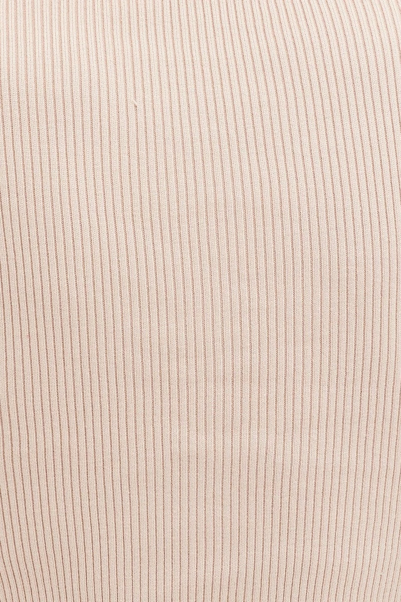 Beige Knit Top Long Sleeve Crop 8 Beige Knit Top Long Sleeve Crop - Image 6