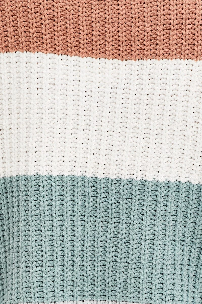 Stripe Knit Top Long Sleeve Relaxed Turtleneck 8 Stripe Knit Top Long Sleeve Relaxed Turtleneck - Image 6