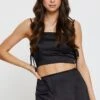 Black Cami Top Sleeveless -Midi Dresses Style crop top black cami top sleeveless 32966961529025