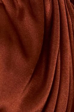 Brown Crop Top Short Sleeve Tie Up -Midi Dresses Style crop top brown crop top short sleeve tie up 32966878855361