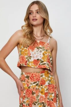 Floral Print Crop Top Sleeveless 22 Floral Print Crop Top Sleeveless -Midi Dresses Style crop top floral print crop top sleeveless 32886554132673