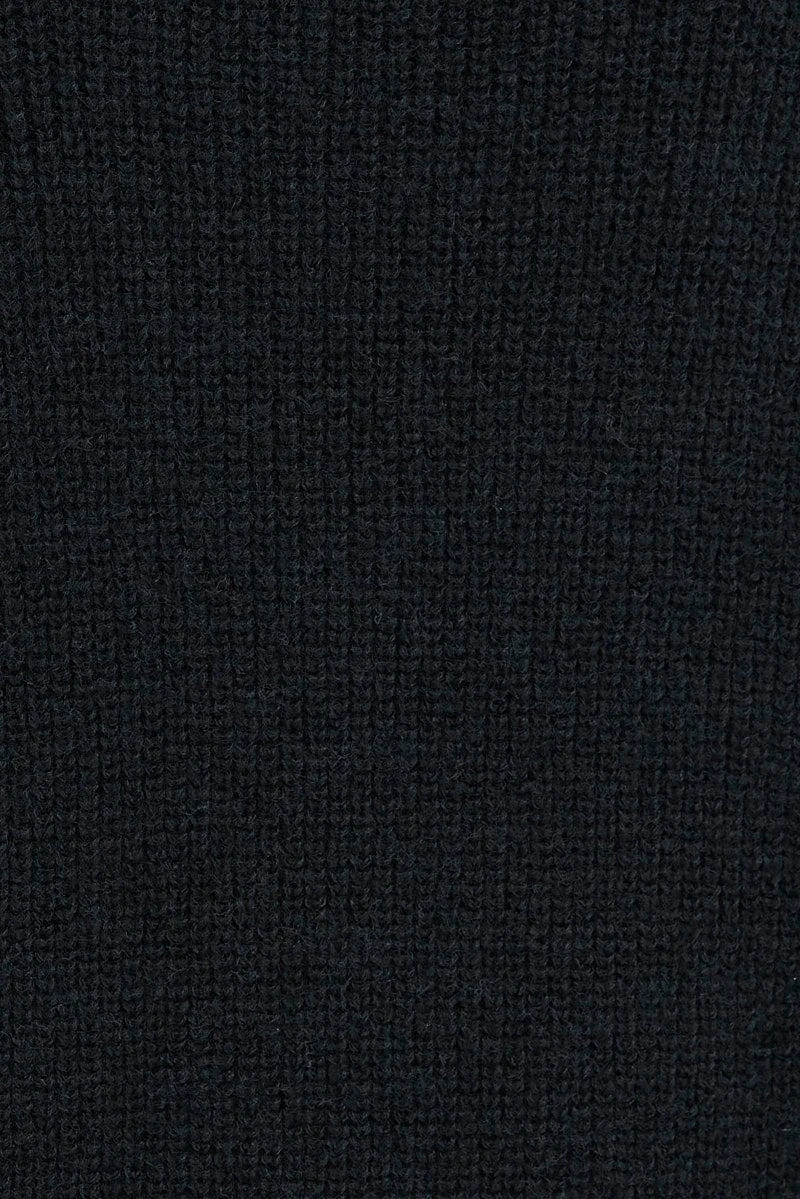 Black Knit Dress Long Sleeve Turtleneck Oversized 8 Black Knit Dress Long Sleeve Turtleneck Oversized - Image 6