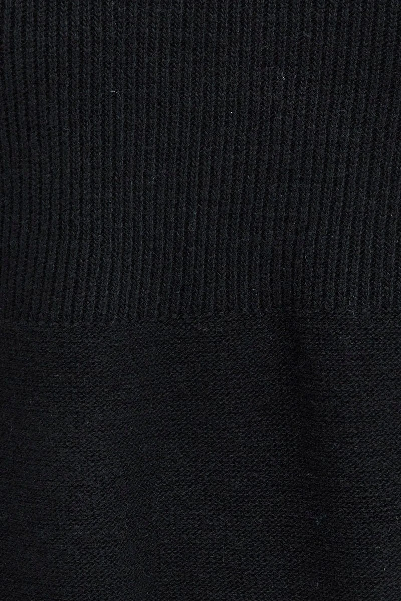 Black Knit Dress Long Sleeve 8 Black Knit Dress Long Sleeve - Image 6
