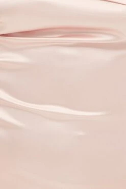 Pink Satin Straight Midi Dress -Midi Dresses Style dd12413 f pink 6