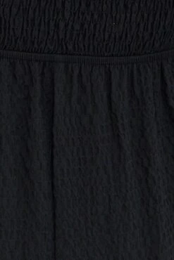 Black Midi Dress Short Sleeve Cut Out -Midi Dresses Style dd1270 81r black 6