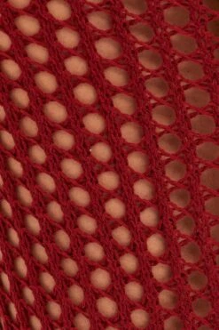 Brown Crochet Cutout Knit Dress -Midi Dresses Style dd12884 f3 brown 6