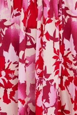 Red Floral Cutout Midi Dress -Midi Dresses Style dd12963a f3 floral 6