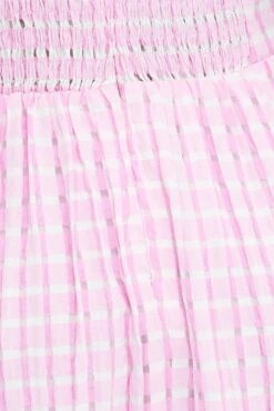 Purple Check Midi Dress Puff Sleeve 13 Purple Check Midi Dress Puff Sleeve -Midi Dresses Style dd1485d 36pb check 6