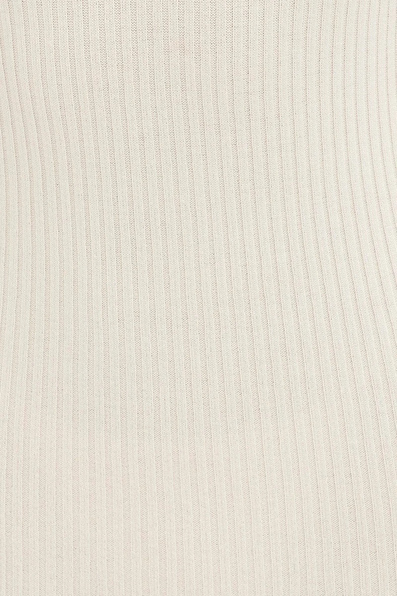 White Knit Dress Short Sleeve Collared V-Neck Mini 8 White Knit Dress Short Sleeve Collared V-Neck Mini - Image 6