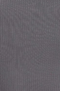 Grey Midi Dress Long Sleeve Mock Neck Cut Out Bodycon -Midi Dresses Style dd1689 84cb charcoal 6