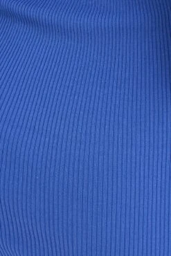 Blue Knit Dress Long Sleeve Shrug Set -Midi Dresses Style dd2563 40pb blue 6