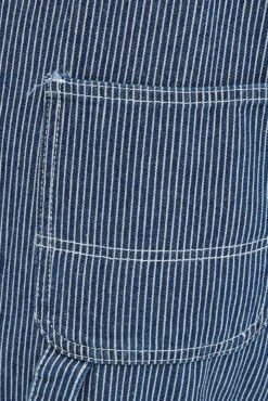 Blue Denim Overall -Midi Dresses Style dl1868 33jb denim blue 6