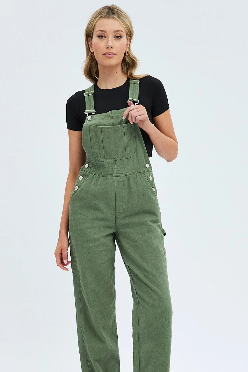 Green Denim Overall 4 Green Denim Overall - Image 2
