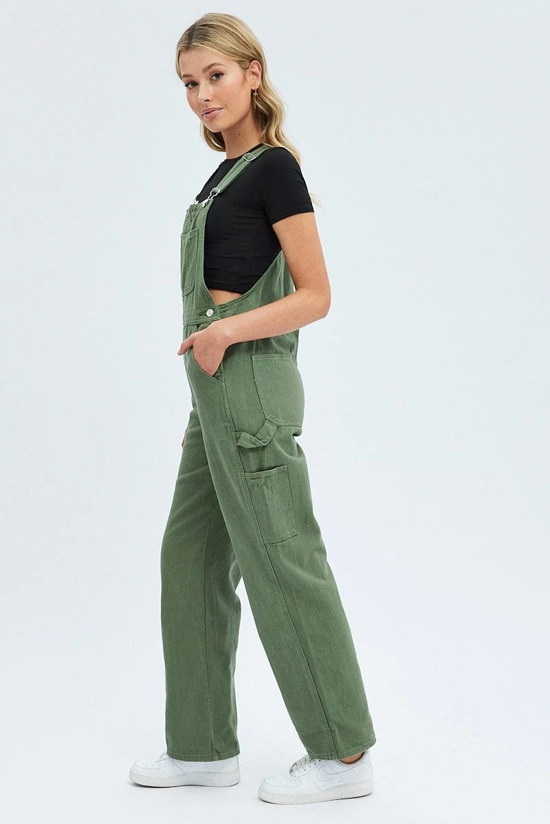 Green Denim Overall 6 Green Denim Overall - Image 4
