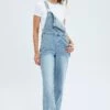 Denim Overall Carpenter -Midi Dresses Style dl2045a 33j light wash 1