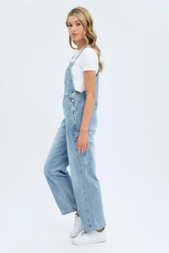 Denim Overall Carpenter -Midi Dresses Style dl2045a 33j light wash 4