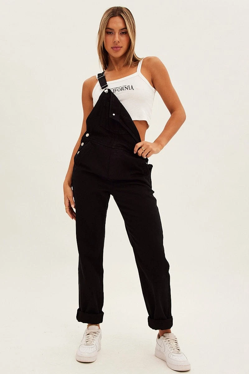 Black Denim Overall 3 Black Denim Overall