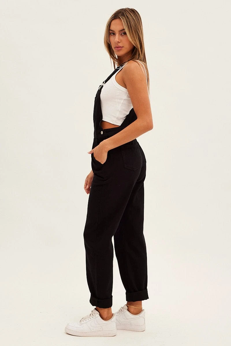 Black Denim Overall 6 Black Denim Overall - Image 4