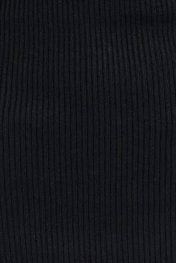 Black Midi Dress Long Sleeve Off Shoulder Bardot Knit -Midi Dresses Style ed0173 38cb black 6