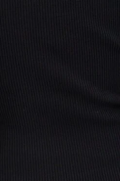 Black Knit Dress Sleeveless Midi Side Split -Midi Dresses Style ed1686 40r black 6