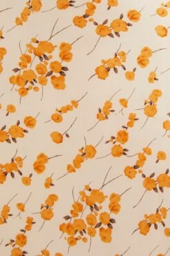 White Floral Midi Dress Sleeveless V-Neck Satin -Midi Dresses Style ed2537 81pb floral 6