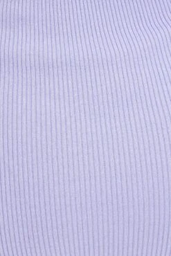 Purple Knit Dress Sleeveless Sweatheart Midi -Midi Dresses Style ed4001 40m lilac 6