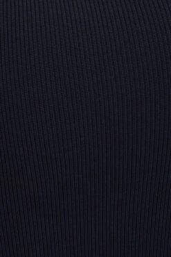 Blue Sweetheart Neckline Bandeau Knit Bodycon Dress -Midi Dresses Style ed9187a 40mb navy 6