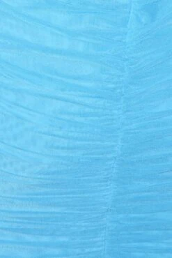 Blue Midi Dress Bodycon Ruched Mesh -Midi Dresses Style ed9205b 36mb ocean 6