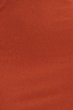 Brown Midi Dress Adjustable Straps Cut Out Jersey Rib -Midi Dresses Style ed9244a 33mb mocha 6