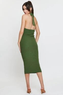 Green Knit Dress Midi Halter Neck 15 Green Knit Dress Midi Halter Neck -Midi Dresses Style f bodycon dress green knit dress midi halter neck 32980931248321