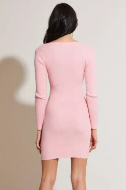 Pink Knit Dress Long Sleeve Bodycon 10 Pink Knit Dress Long Sleeve Bodycon -Midi Dresses Style f bodycon dress pink knit dress long sleeve bodycon 32965842469057