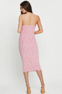Pink Knit Dress Midi -Midi Dresses Style f bodycon dress pink knit dress midi 33006897856705